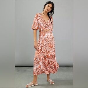 Anthropologie Bodhi Wrap Top and Skirt Set